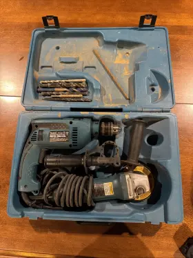 HP1641K-9554NB MAKITA Hammer Drill Angle Grinder Amp Kit