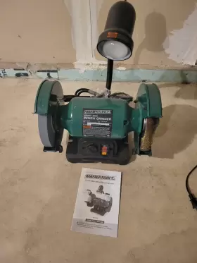 MO2410818 MASTER FORCE Bench Grinder Wire Abrasive Grind