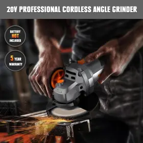D20-AG100S MELLIF Brushless Angle Grinder Dewalt Battery #2