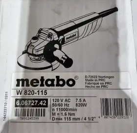 820-115 METABO Angle Grinder #3