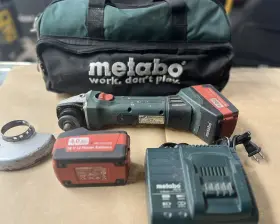 W18LTX115 METABO Ltx Cordless Grinder Batteries Charger Kit