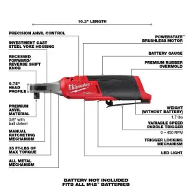 2567-20-2522-20-2485-20 MILWAUKEE Fuel Lithium Ion Brushless #3 2567-20-2522-20-2485-20 MILWAUKEE Fuel Lithium Ion Brushless #3