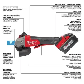 2882-22-2855-20 MILWAUKEE Angle Grinder Ion Impact Wrench #3