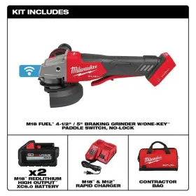 2882-22-2888-20 MILWAUKEE Braking Grinder Ion Brushless Motor #2