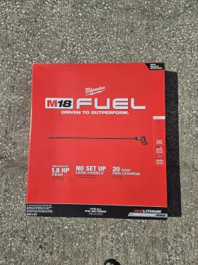 Milwaukee 2911-21 M18 Fuel Concrete Pencil Vibrator Kit 18v 5.0ah Li-ion