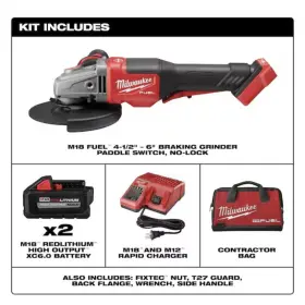 2980-22-2880-20 MILWAUKEE Fuel Cordless Grinder Angle Kit #2
