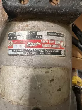 6084 MILWAUKEE Angle Sander Grinder Rpm #2