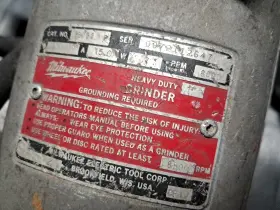 6098 MILWAUKEE Grinder #2 6098 MILWAUKEE Grinder #2