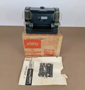 TPC-8140A MONTGOMERY WARD Utility Wheels Bench Grinder Powr
