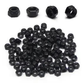 Mriuuod Nm20240903n-0003-fba M5 Locknuts 100pcs Metric Nylon Inserted Hex Lock Nuts Black