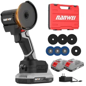 5085 NANWEI Angle Grinder Cordless Brushless Led Light Mini