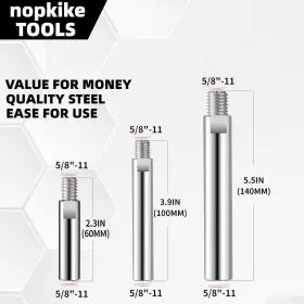 726084292734 NOPHIKE Angle Grinder Extension Shaft Connecting #2
