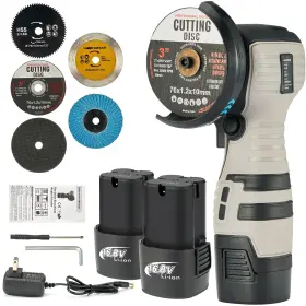 B0DFPTB33D NOVORIK Cordless Angle Grinder Batteries Cutting