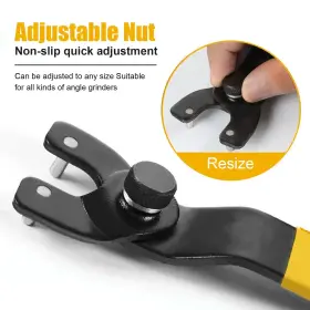 774049704143 OLIREXD Grinder Wrench Lock Carbon Steel Ang #2 774049704143 OLIREXD Grinder Wrench Lock Carbon Steel Ang #2