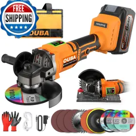 B0FM73DW8L OUBA Cordless Angle Grinder Dewalt Battery