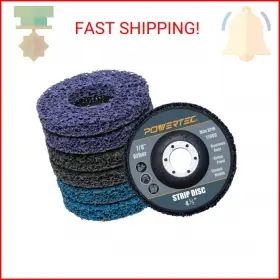 11103 POWERTEC Strip Discs Angle Grinder Arbor Stripping 11103 POWERTEC Strip Discs Angle Grinder Arbor Stripping