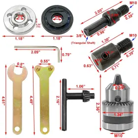 743645787348 QINIZX Electric Drill Chuck Angle Grinder Wheel #2 743645787348 QINIZX Electric Drill Chuck Angle Grinder Wheel #2