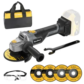 94657 RELIAROADS Brushless Cordless Angle Grinder Blackish 94657 RELIAROADS Brushless Cordless Angle Grinder Blackish