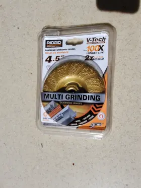 HDCT40CP RIDGID Angle Grinder Blade Grinding Wheel Diamond HDCT40CP RIDGID Angle Grinder Blade Grinding Wheel Diamond
