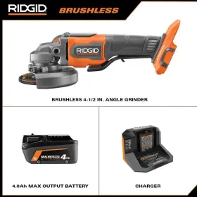 R86047KN RIDGID Cordless Angle Grinder Wheel Brushless Kit #2