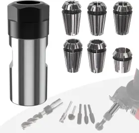 Roocbit 313039952944 5/8 Inch -11 Thread Angle Grinder Extension Shaft Set Electric Drill Conversion Colle