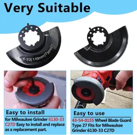 0155-01 RSOISE Angle Grinder Wheel Guard Milwaukee #3 0155-01 RSOISE Angle Grinder Wheel Guard Milwaukee #3