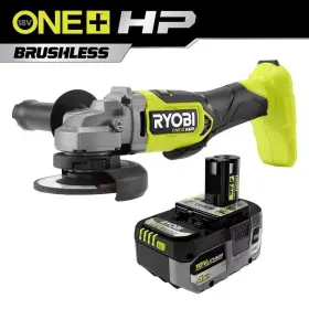 313019410488 RYOBI Brushless Cordless Angle Grinder High