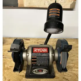 BHG6110 RYOBI POWER TOOLS Bench Grinder Light Wheels Amp BHG6110 RYOBI POWER TOOLS Bench Grinder Light Wheels Amp