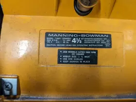 715001 SEARS Manning Bowman Bench Grinder Arbor #2 715001 SEARS Manning Bowman Bench Grinder Arbor #2