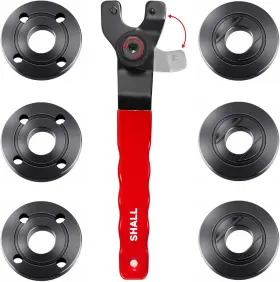 SH123005AE SHALL Angle Grinder Tool Flange Nut Pin Wrench Kit