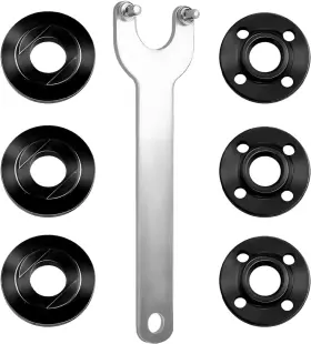 Sunphoenix 313086081000 7pcs Angle Grinder Nut And Flange Wrench Kit 5/8 Inch -11 Metal Lock With S