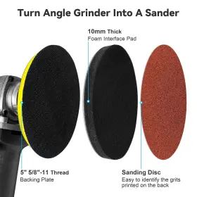 751105543298 TOOVEM FAMILY OF MANUFACTURERS Angle Grinder Pad #2