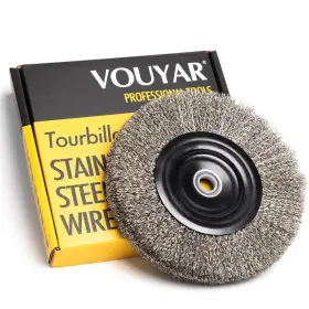 744759634825 VOUYAR Steel Wire Wheel Bench Grinder Arbor