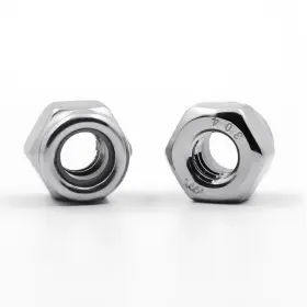 Wegoup 635405924059 1/4 Inch -20 Stainless Steel Lock Nuts 28 Pack Silver
