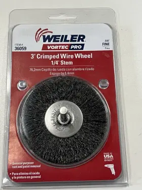 012382360597 WEILER Crimped Wire Wheel Brush Drill Stem