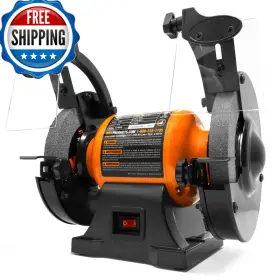 B08ZVTFSHK WEN Single Bench Grinder Orangeblack