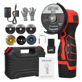 VUO0HM WEYTOLL Cordless Angle Grinder Electric Grinding Tool