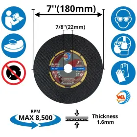 835553004225 WHITBY ABRASIVES Wa Cutting Wheel Steel #2 835553004225 WHITBY ABRASIVES Wa Cutting Wheel Steel #2