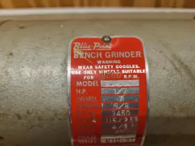 500G WISSOTA Point Bench Grinder Bg #2