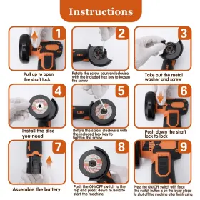 WODHMIEYHYE9UA3RSG WODHMIEY Cordless Angle Grinder Brushless #3 WODHMIEYHYE9UA3RSG WODHMIEY Cordless Angle Grinder Brushless #3