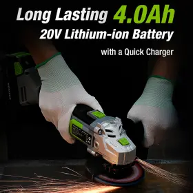 125051 WORKPRO Cordless Angle Grinder Charger Lithium Ion Kit 125051 WORKPRO Cordless Angle Grinder Charger Lithium Ion Kit