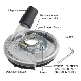 717373555937 XINGYHENG Dust Shroud Grinding Cover Angle Kit #3