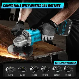 729569988207 YUTESIRI Cordless Angle Grinder Kita Battery #2