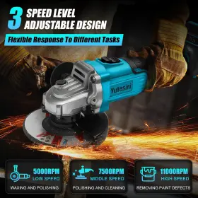 729569988207 YUTESIRI Cordless Angle Grinder Kita Battery #3