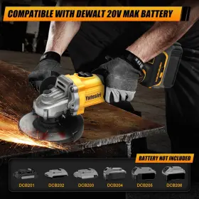753212439587 YUTESIRI Angle Grinder Cordless Dewalt Battery #2 753212439587 YUTESIRI Angle Grinder Cordless Dewalt Battery #2