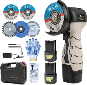 Mini-jimoji ZFULVO Cordless Brush Angle Grinder Electric Tool