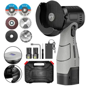 Zfulvo B0d6g2pknt Brushless Cordless Angle Grinder Kit 19500rpm Mini Electric