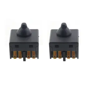 Zhyohen B0fpm17jjz 2pcs 4 Inch Angle Grinder Push Button Power Switch Replacement Black