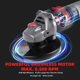 716695450630 ZKH Angle Grinder Cordless Rpm Brushless Motor #2 716695450630 ZKH Angle Grinder Cordless Rpm Brushless Motor #2