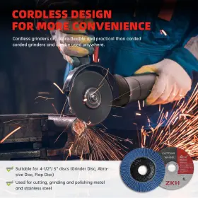 716695450630 ZKH Angle Grinder Cordless Rpm Brushless Motor #3 716695450630 ZKH Angle Grinder Cordless Rpm Brushless Motor #3